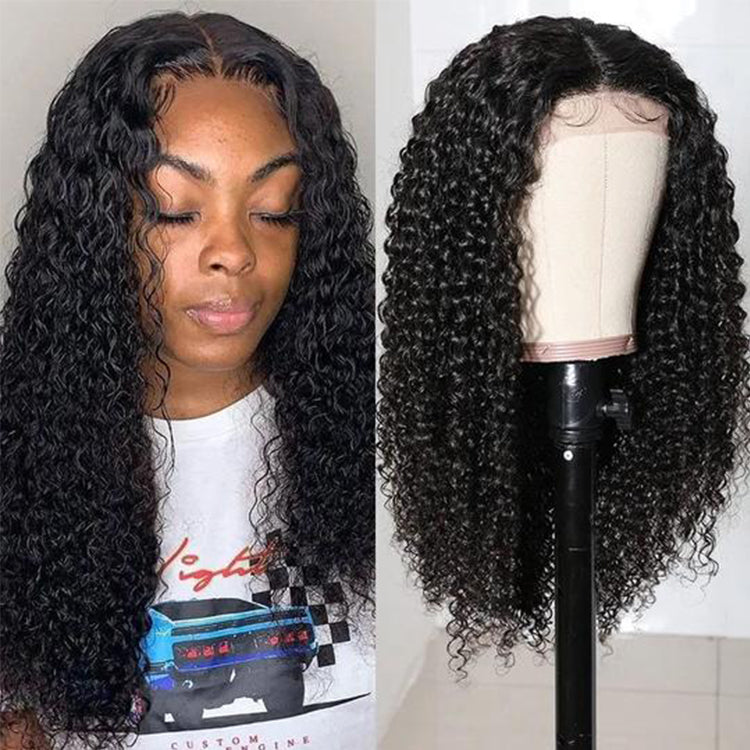 Curly Hair 4x4 HD Closure Wig 200% Density