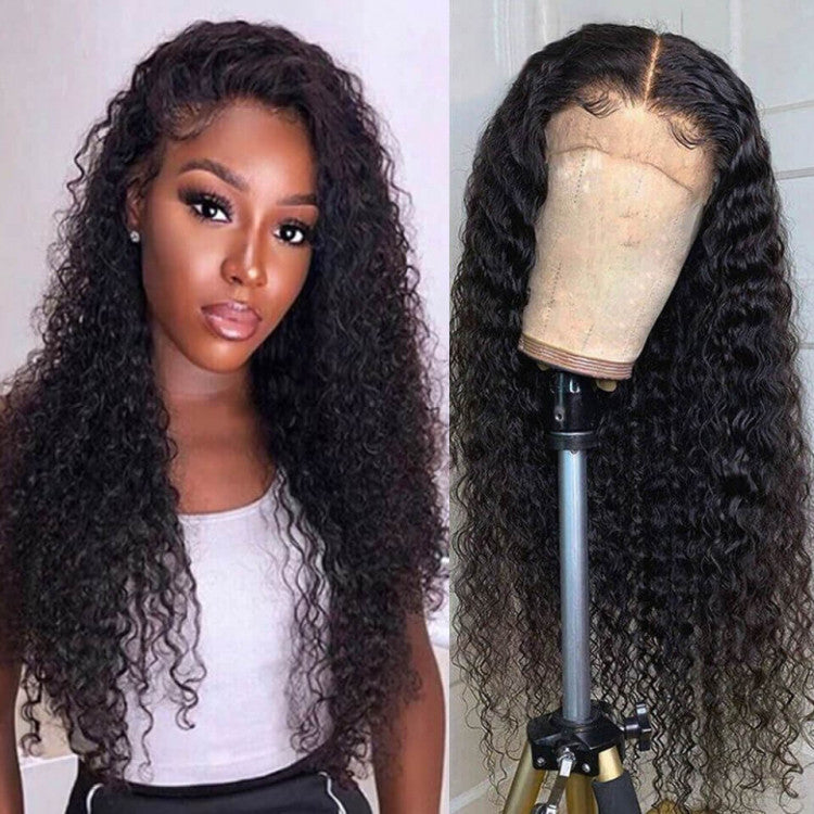 Curly Hair 4x4 HD Closure Wig 200% Density