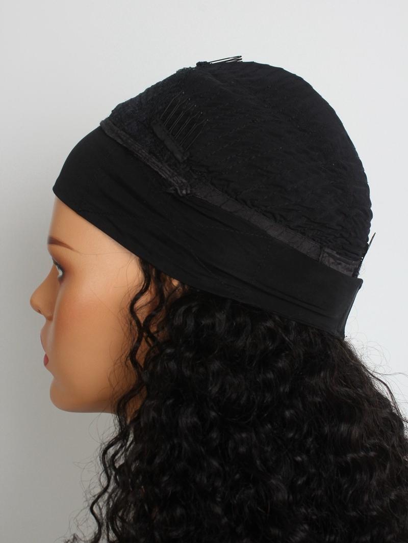 10A Grade Deep Wave Glueless Headband Human Hair Wig