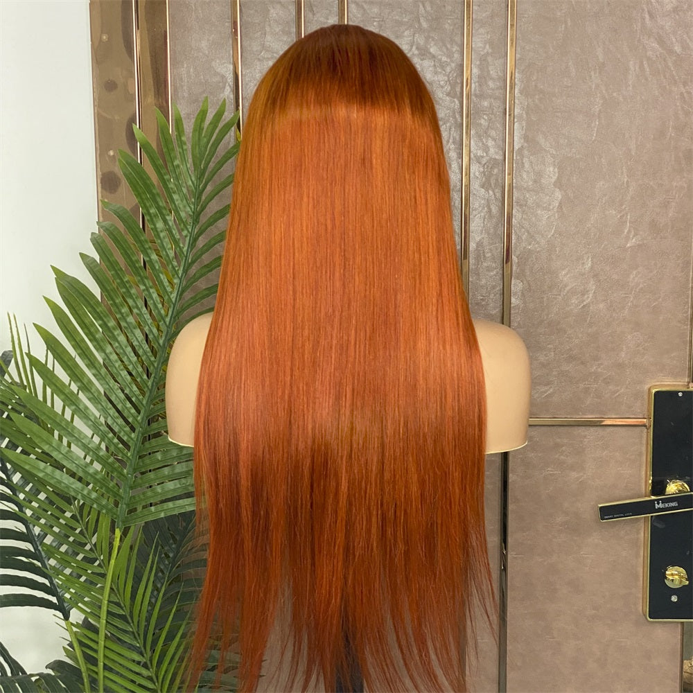 Orange 13 x4 Frontal Lace Color Wig